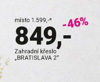 Zahradní křeslo BRATISLAVA 2