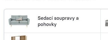 Sedací soupravy a pohovky