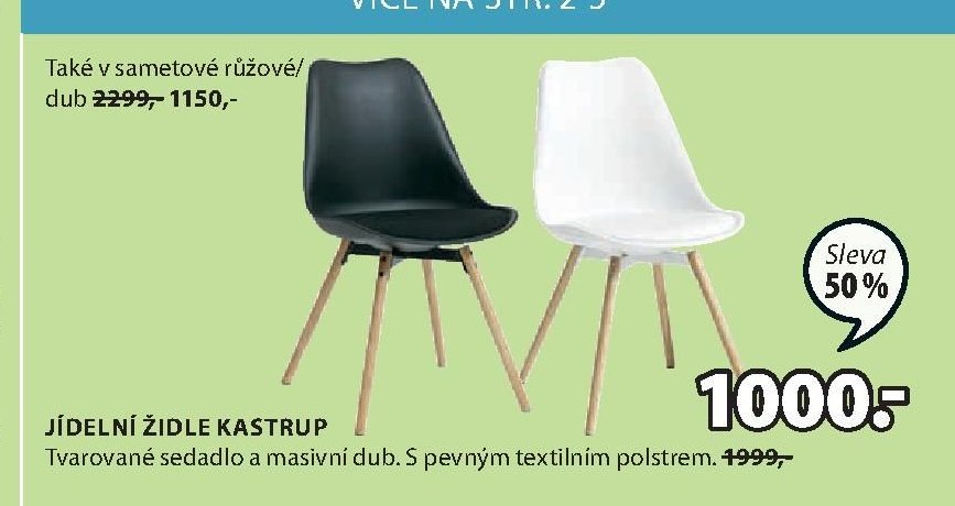 JÍDELNÍ ŽIDLE KASTRUP
