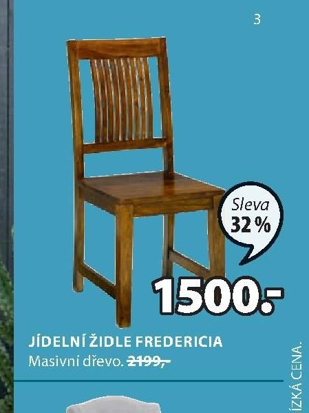 JÍDELNÍ ŽIDLE FREDERICIA
