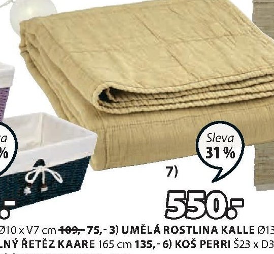 7) Prošívaný pléd VALMUE