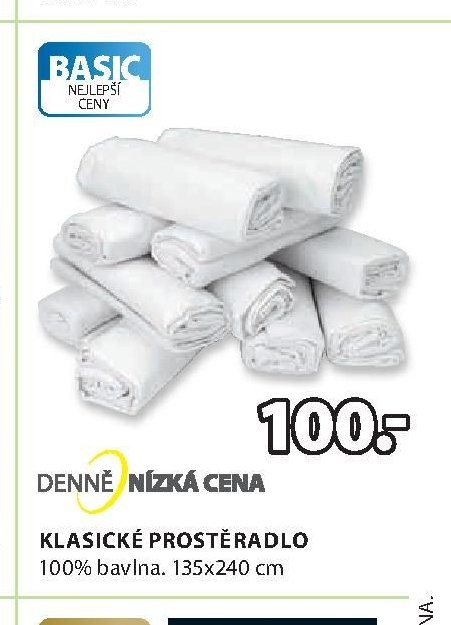 Klasické prostěradlo