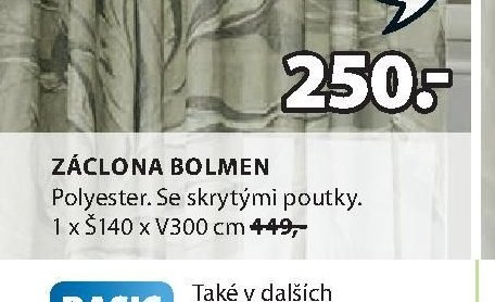 ZÁCLONA BOLMEN