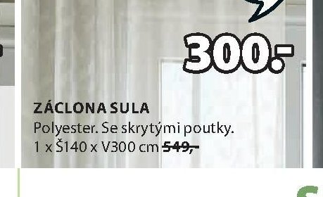 ZÁCLONA SULA