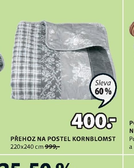 PŘEHOZ NA POSTEL KORNBLOMST