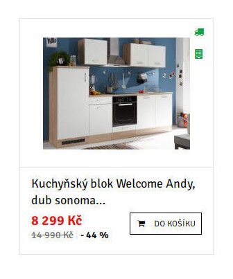 Kuchyňský blok Welcome Andy, dub sonoma...
