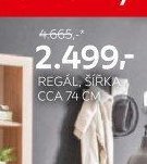 Regál, šířka cca 74 cm