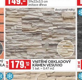 VNITŘNÍ OBKLADOVÝ KÁMEN VESUVIO