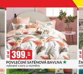 Povlečení saténová bavlna