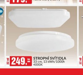 STROPNÍ SVÍTIDLO 33 cm, 13 kWh/1000h 4000K