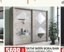 Šatní skříň Bora/Bari
