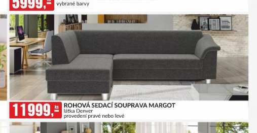 ROHOVÁ SEDACÍ SOUPRAVA MARGOT
