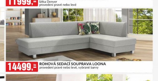 ROHOVÁ SEDACÍ SOUPRAVA LOONA