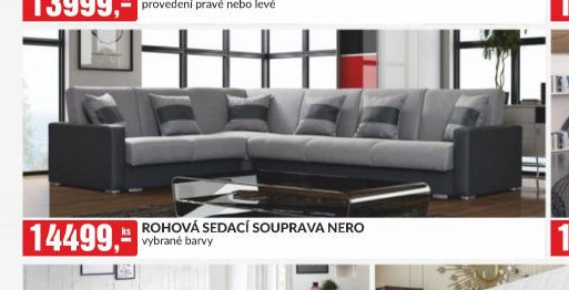 ROHOVÁ SEDACÍ SOUPRAVA NERO