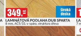 LAMINÁTOVÁ PODLAHA DUB SPARTA