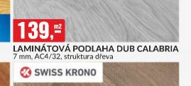 LAMINÁTOVÁ PODLAHA DUB CALABRIA