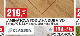 LAMINÁTOVÁ PODLAHA DUB VIVO