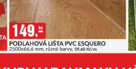 PODLAHOVÁ LIŠTA PVC ESQUERO