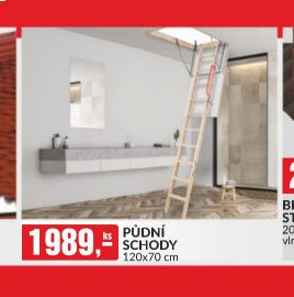 PŮDNÍ SCHODY 120x70 cm