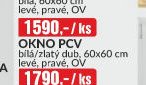 OKNO PCV bílá/zlatý dub