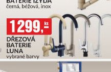 DŘEZOVÁ BATERIE LUNA vybrané barvy