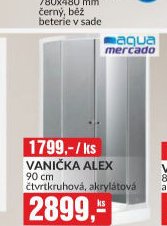 VANIČKA ALEX 90 cm čtvrtkruhový, akrylátová