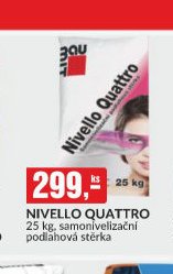 NIVELLO QUATTRO 25 kg, samonivelizační podlahová stěrka
