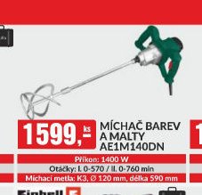 Míchač barev a malty AE1M140DN