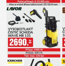 Vysokotlaký čistič Scheda Wave HR 135