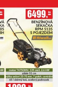 Benzínová sekačka Riwall RPM 5135 S POJEZDEM