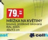 Mřížka na květiny RAL 6005 48x93 cm