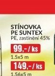 Stínovka PE Suntex 1.5x5 m