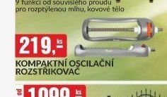 Kompaktní oscilační rozstřikovač