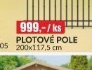 Plotové pole 200x117,5 cm
