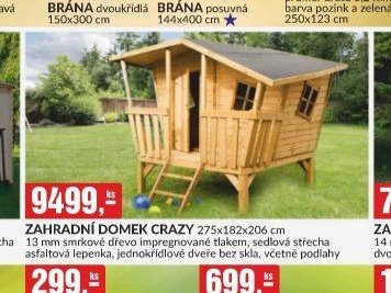 Záhradní domek Crazy 275x182x206 cm