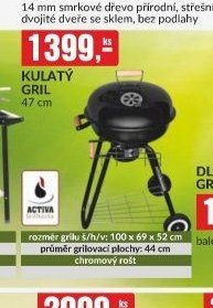 Kulatý gril 47 cm