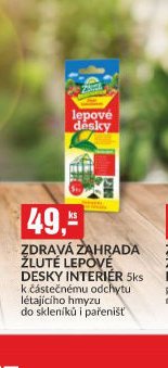 ZDRAVÁ ZAHRADA ŽLUTÉ LEPOVÉ DESKY INTERIÉR