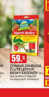 ZDRAVÁ ZAHRADA ŽLUTÉ LEPOVÉ DESKY EXTERIÉR