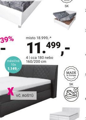 ČALOUNĚNÁ POSTEL „SIMA“