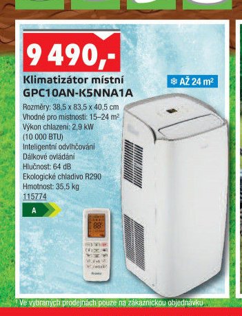 Klimatizátor místní GPC10AN-K5NNA1A