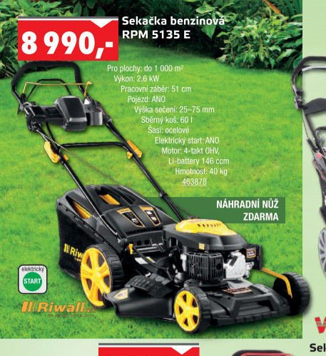 Sekačka benzínová Riwall RPM 5135 E