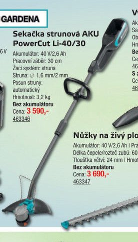 Sekačka strunová AKU PowerCut Li-40/30