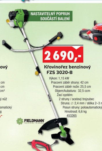 Křovinořez benzinový FZS 3020-B