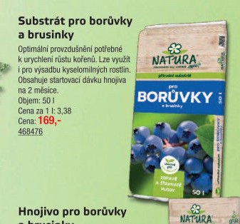 Substrát pro borůvky a brusinky