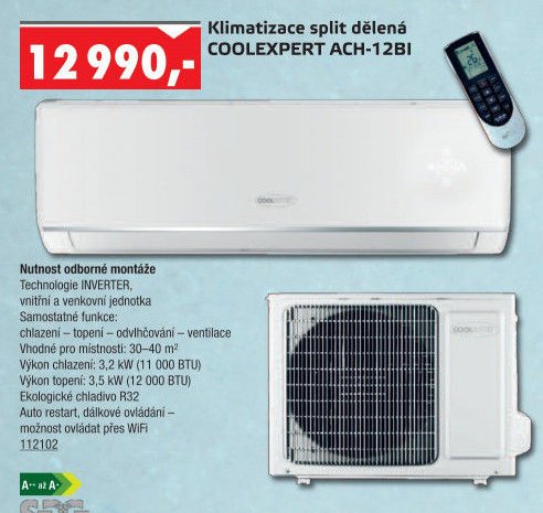 Klimatizace split dělená COOLEXPERT ACH-12BI