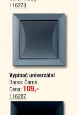 Vypínač univerzální Grafit