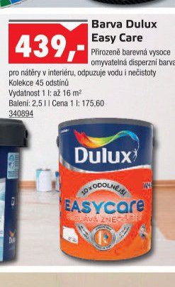Barva Dulux Easy Care