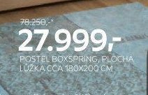 Postel boxspring, plocha lůžka cca 180x200 cm