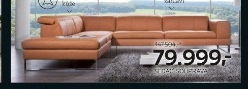 Sedací souprava z pravé kůže