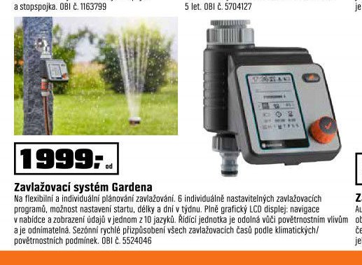 Zavlažovací systém Gardena